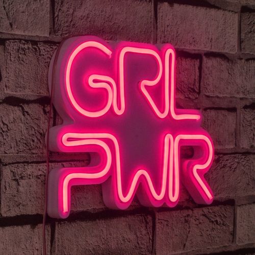 Wallity Zidna dekoracije svijetleća GRLPWR, Girl Power - Pink slika 15