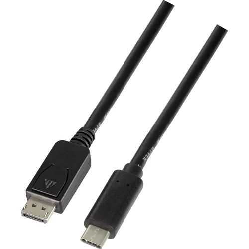 LogiLink USB-C® / DisplayPort adapterski kabel USB-C® utikač, DisplayPort utikač 3.00 m crna UA0336  USB-C® Display kabel slika 3
