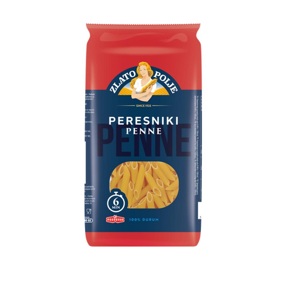 Zlato Polje Tjestenina Penne Durum 500g slika 1