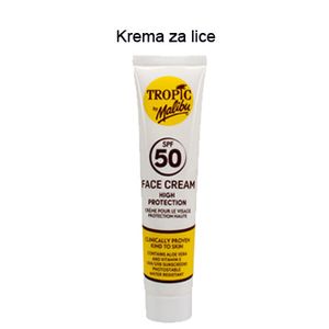 MALIBU krema za sunčanje, za lice SPF 50 – 40 ml