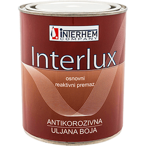 INTERLUX Antikorozivna uljana boja 25kg   siva/crvena