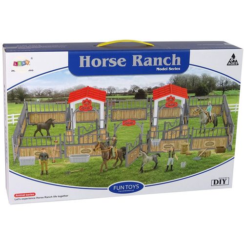 DIY set ranč s konjima s 2 kućice slika 4