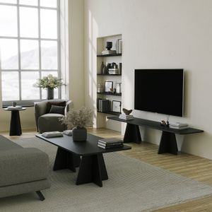 Mushroom - Black Black TV Unit