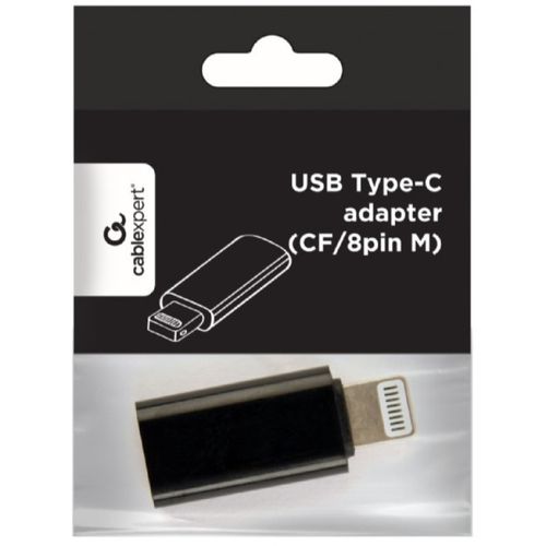 A-USB-CF8PM-01 Gembird USB Type-C adapter (CF/8pin M), black slika 3