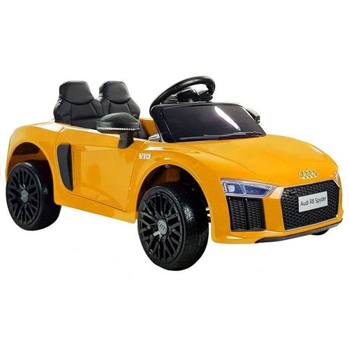 Licencirani auto na akumulator Audi R8 Spyder - žuti/lakirani slika 1