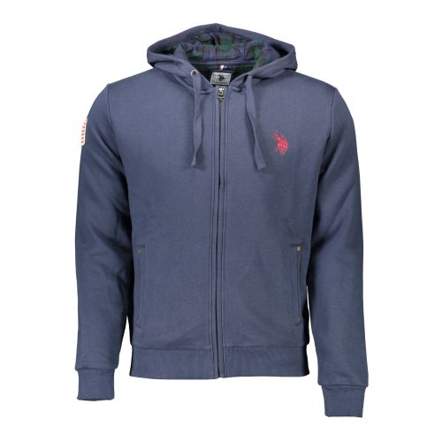 US POLO MEN'S BLUE SWEATSHIRT WITH ZIP slika 1