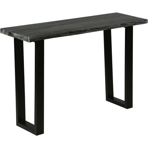 Konzolni stol od masivnog drva mindi 110 x 35 x 75 cm sivi slika 56