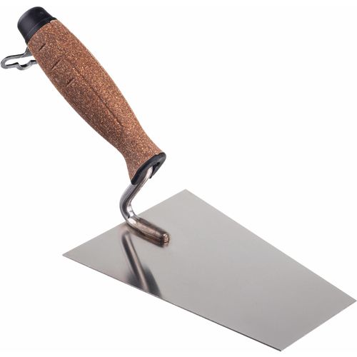 AWTOOLS trapezoidna glačana žlica 130mm s drškom od pluta slika 1