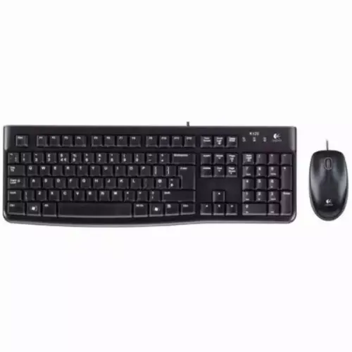 Tastatura + miš Logitech Deluxe MK120 YU, crna slika 3