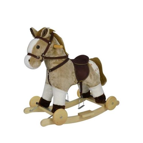 Chipolino igračka na luljanje sa kotačima Horse - beige slika 1