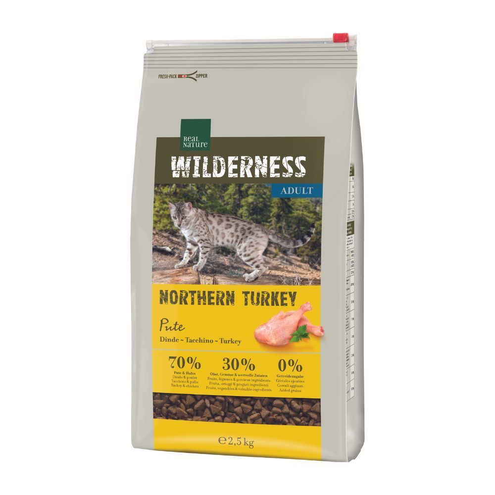 Real Nature Cat Wilderness Adult Northern Turkey 2,5 kg slika 1