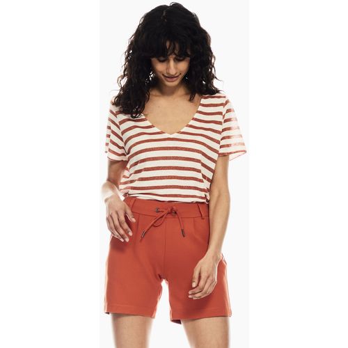 Ženska majica Garcia Orange Striped  slika 3