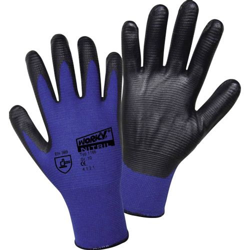 L+D worky Nylon Super Grip Nitrile 1165-7 najlon rukavice za rad Veličina (Rukavice): 7, s EN 388 CAT II 1 Par slika 3