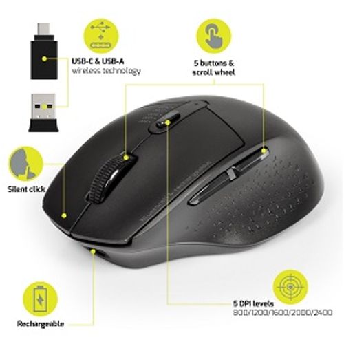 PORT Mouse (900716) Office Execut. Recharg. BT+WiFi slika 1