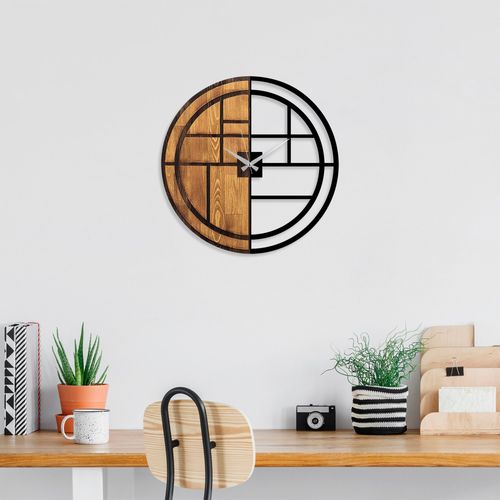 Wall Walnut
Black Decorative Wooden Wall Clock slika 3