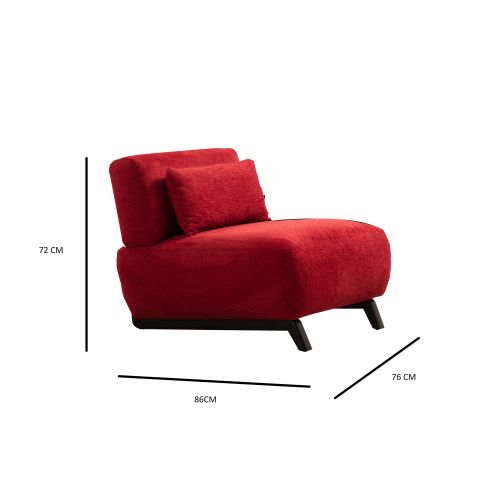 Atelier Del Sofa Mokka Red - Fotelja Wing Red Wing slika 5