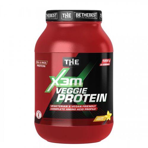 The Nutrition X3M Vegan Protein, vanila 1kg slika 1