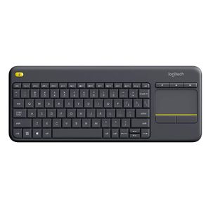 Bežična tipkovnica Logitech K400 Plus s touchpadom, crna (Unifying, SLO gravura)