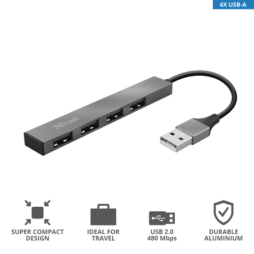 Trust USB hub 4-port mini Halyx (23786) slika 1