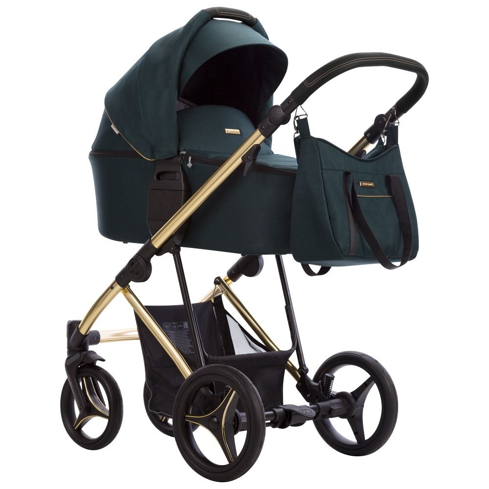 Bebetto Kolica Flavio Premium Class - Set 3u1 Gold 01 slika 6