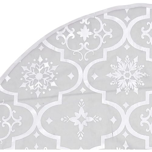 Luksuzna podloga za božićno drvce s čarapom bijela 150 cm slika 6