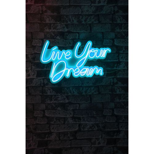 Wallity Ukrasna plastična LED rasvjeta, Live Your Dream - Blue slika 9