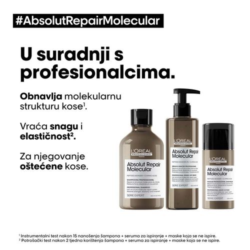 L'Oréal Professionnel Paris Serie Expert Absolut Repair Molecular Leave in Maska 100ml slika 12