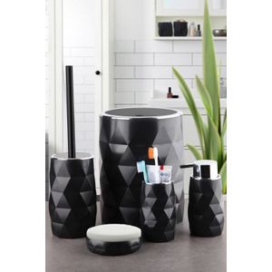 KAR - Black Black Bathroom Set (5 Pieces)