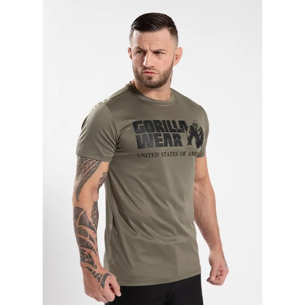 Gorilla Wear CLASSIC Majica za trening, Army Green slika 1