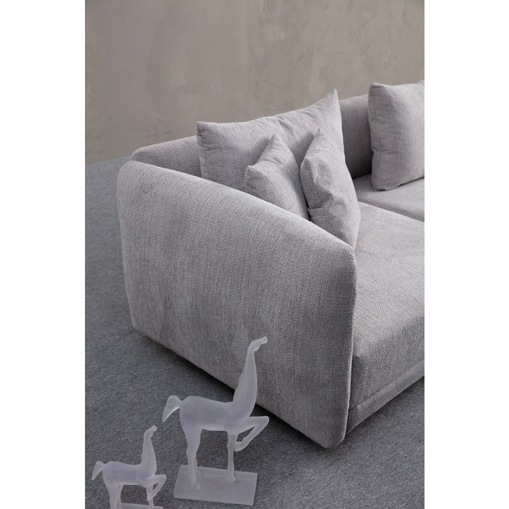 Floransa - Svijetlosiva Ugaona Sofa slika 2