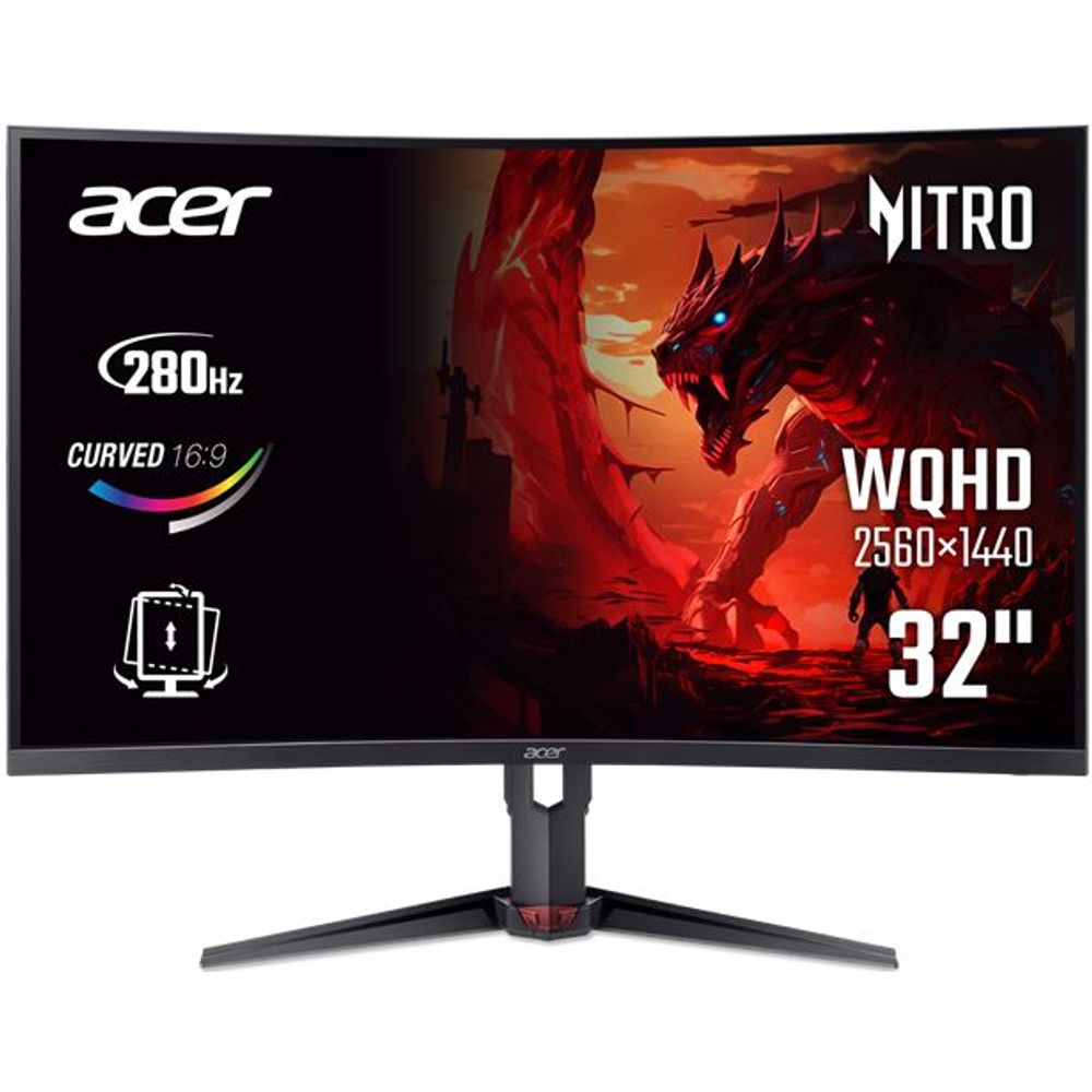 Monitor 32 ACER Nitro XZ323QUZ1bmiiprx QHD VA 280Hz slika 1