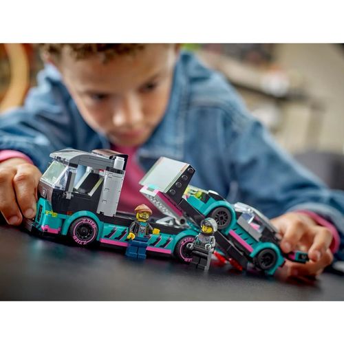 Playset Lego 60406 Race Car and car carrier truck slika 3