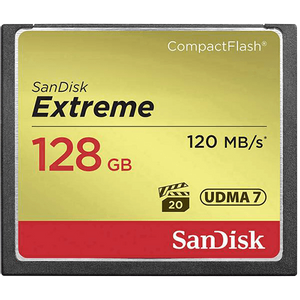 SanDisk CF 128GB Extreme 120MB/s 85MB/s UDMA7.