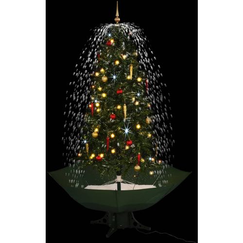 Božićno drvce koje sniježi sa stalkom zeleno 190 cm slika 2