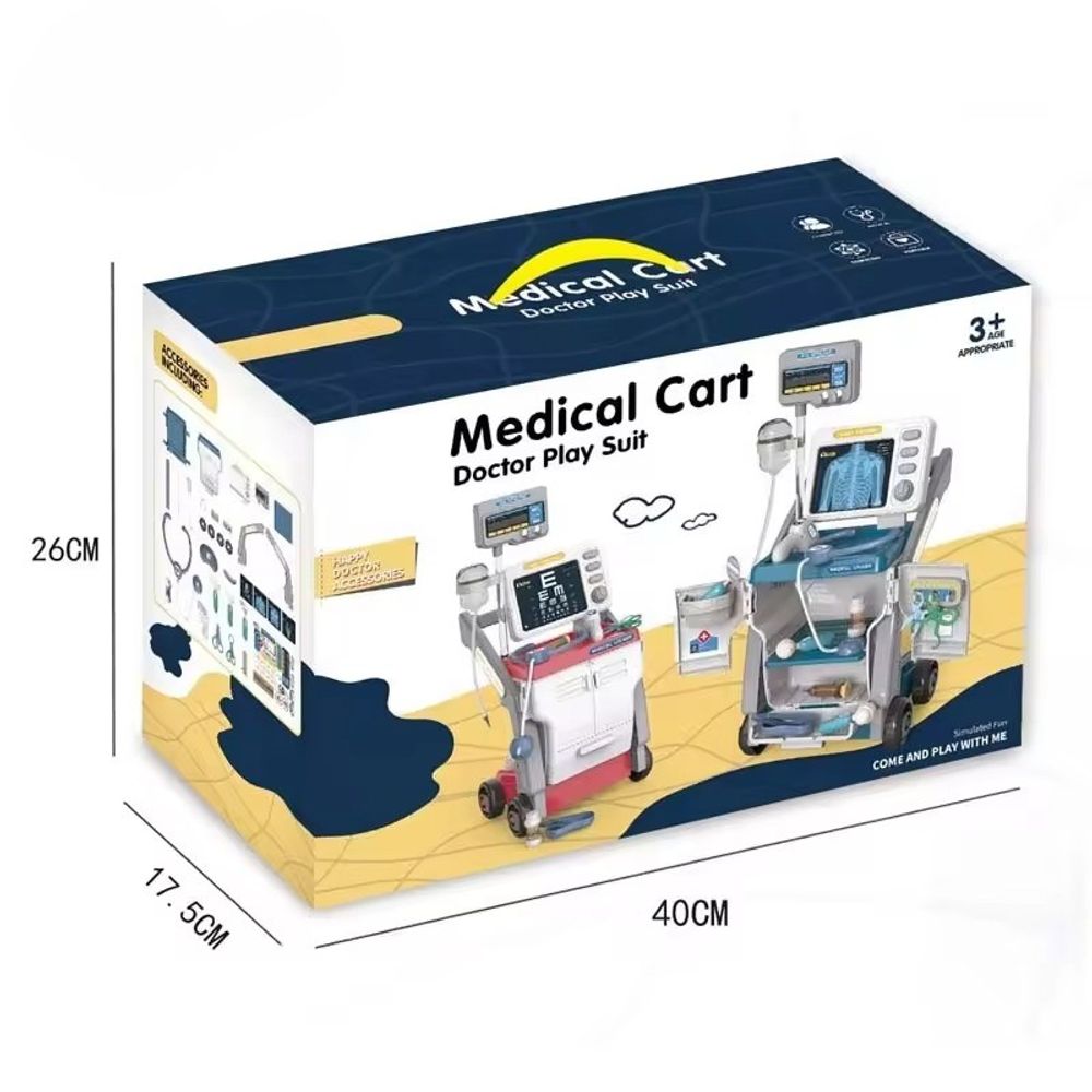 Doktorski set instrumenata Medical Cart, 1 kom slika 4