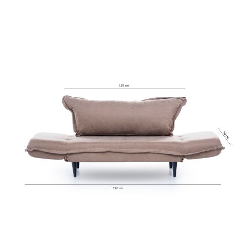 Atelier Del Sofa Dvosjed na razvlačenje, Mink, Vino Daybed - Mink GR121\01 slika 14