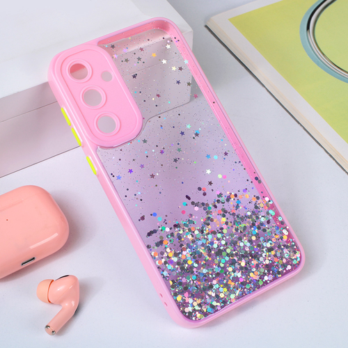 Torbica Frame Glitter za Samsung A356B Galaxy A35 5G roze slika 1