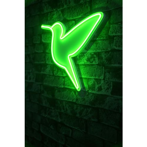 Wallity Ukrasna plastična LED rasvjeta, Little Bird - Green slika 9