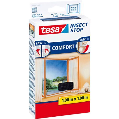 tesa  COMFORT  55667-00021-00    mreža protiv insekata    (Š x V) 1000 mm x 1000 mm  antracitna boja  1 St. slika 3