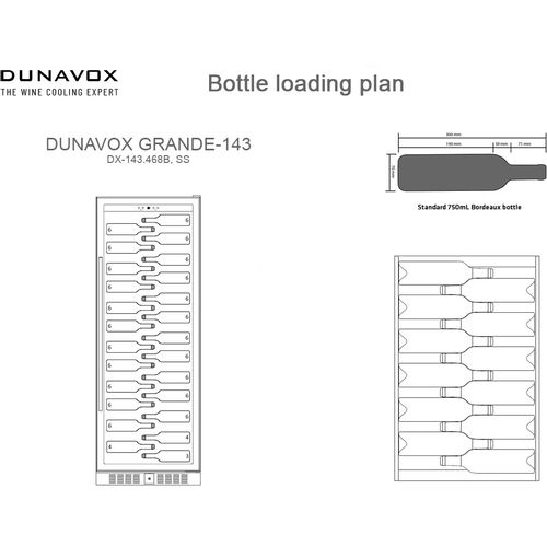 DX-143.468B DUNAVOX vinska vitrina slika 6