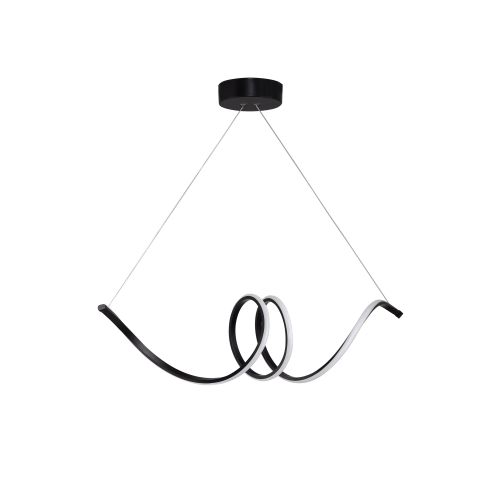 Eridani Black-White Light Black Chandelier slika 5