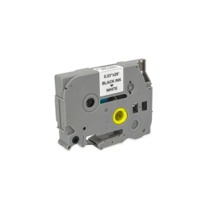 MediaRange Label Tape Cartridge, Replacing Brother TZ-211/TZe-211, 6mm, 8m, Laminated and Permanent Adhesive, Black on White