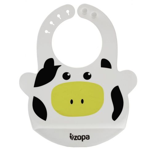 Zopa silikonski podbradak Bib - cow  slika 1