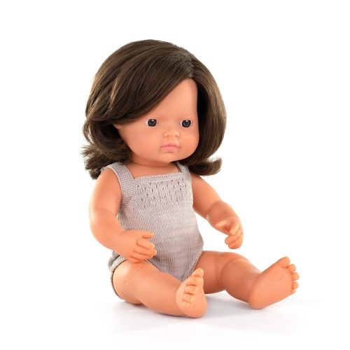 Miniland lutka Brunette Girl 38 cm Colourful slika 1