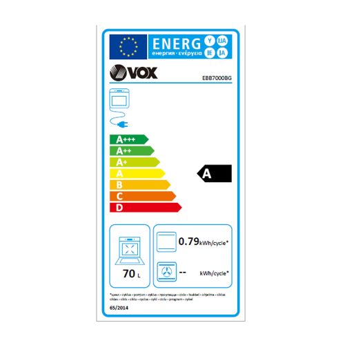 VOX ugradbena pećnica EBB 7000BG  slika 3