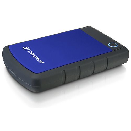 Transcend TS1TSJ25H3B External HDD 1TB, H3B , USB3.0, 2.5", Anti-shock system, Backup software, 216 gr, Black/Blue slika 2