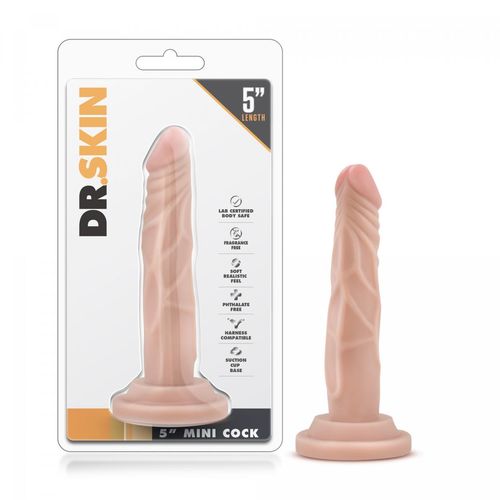 Dildo Dr. Skin - Mini, 14 cm, boja kože slika 7