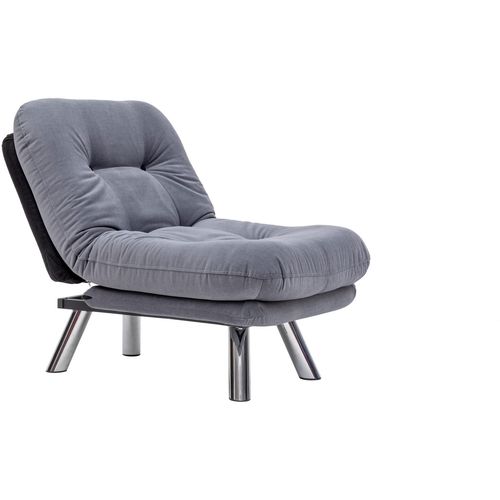 Atelier Del Sofa Fotelja na razvlačenje, Sivo, Misa Small Solo - Grey slika 6