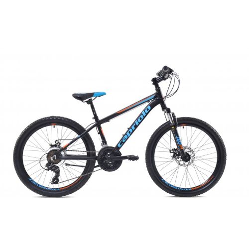 Capriolo MTB Bicikl ZED - Aluminijski Okvir, 24" Kotači, Crno-Plavi-Narančasti, DISK Kočnice slika 1