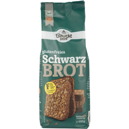 BAUCKHOF Pripravak za crni kruh bez glutena BIO Bauck Hof 500g slika 1